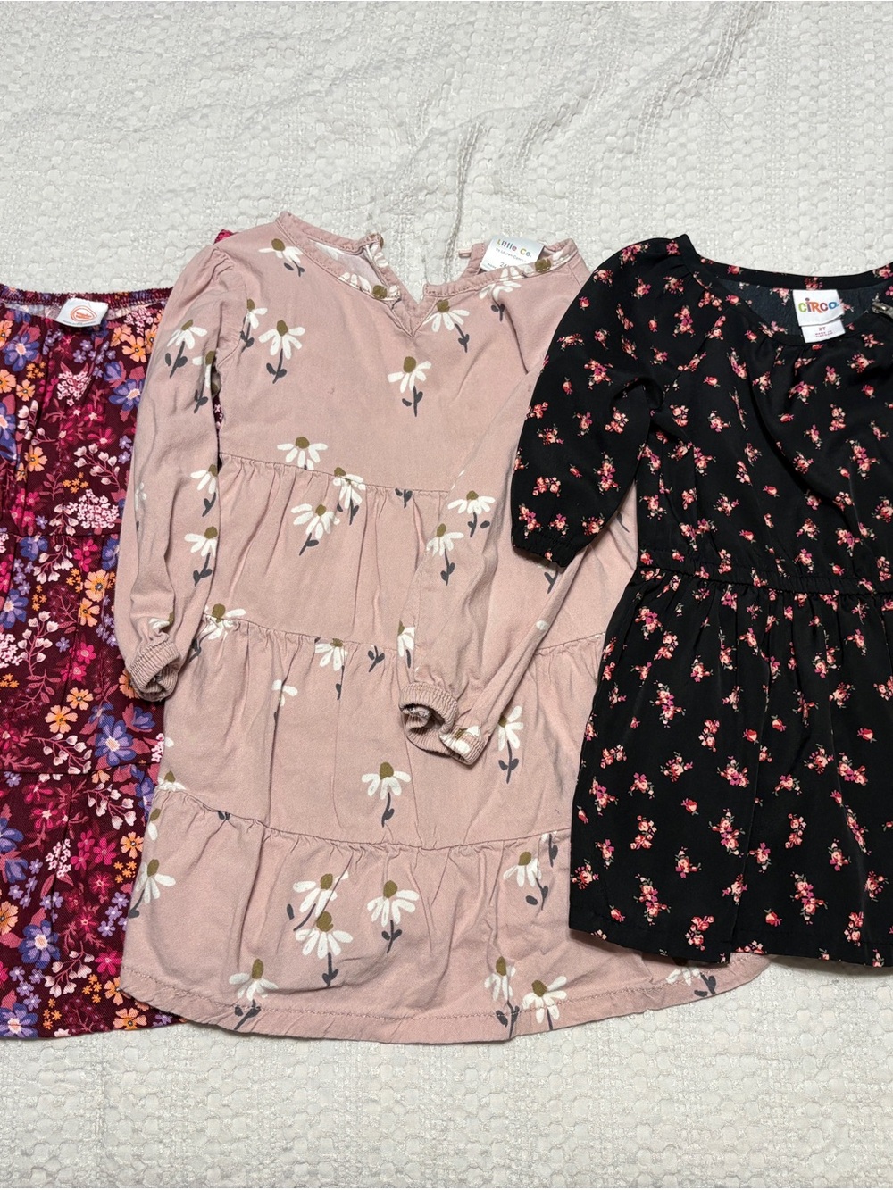 Carter's Dusty Pink Floral Tiered Dress